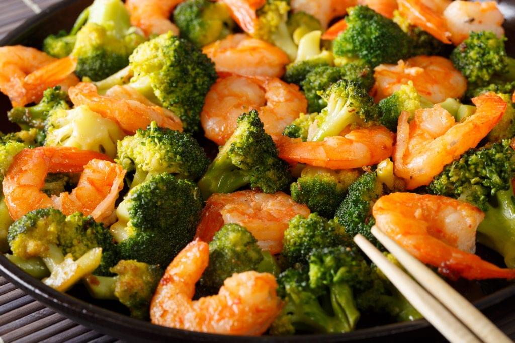 Shrimp Bamboo Shoot and Broccoli Stir Fry Ketogenic Diet Resource
