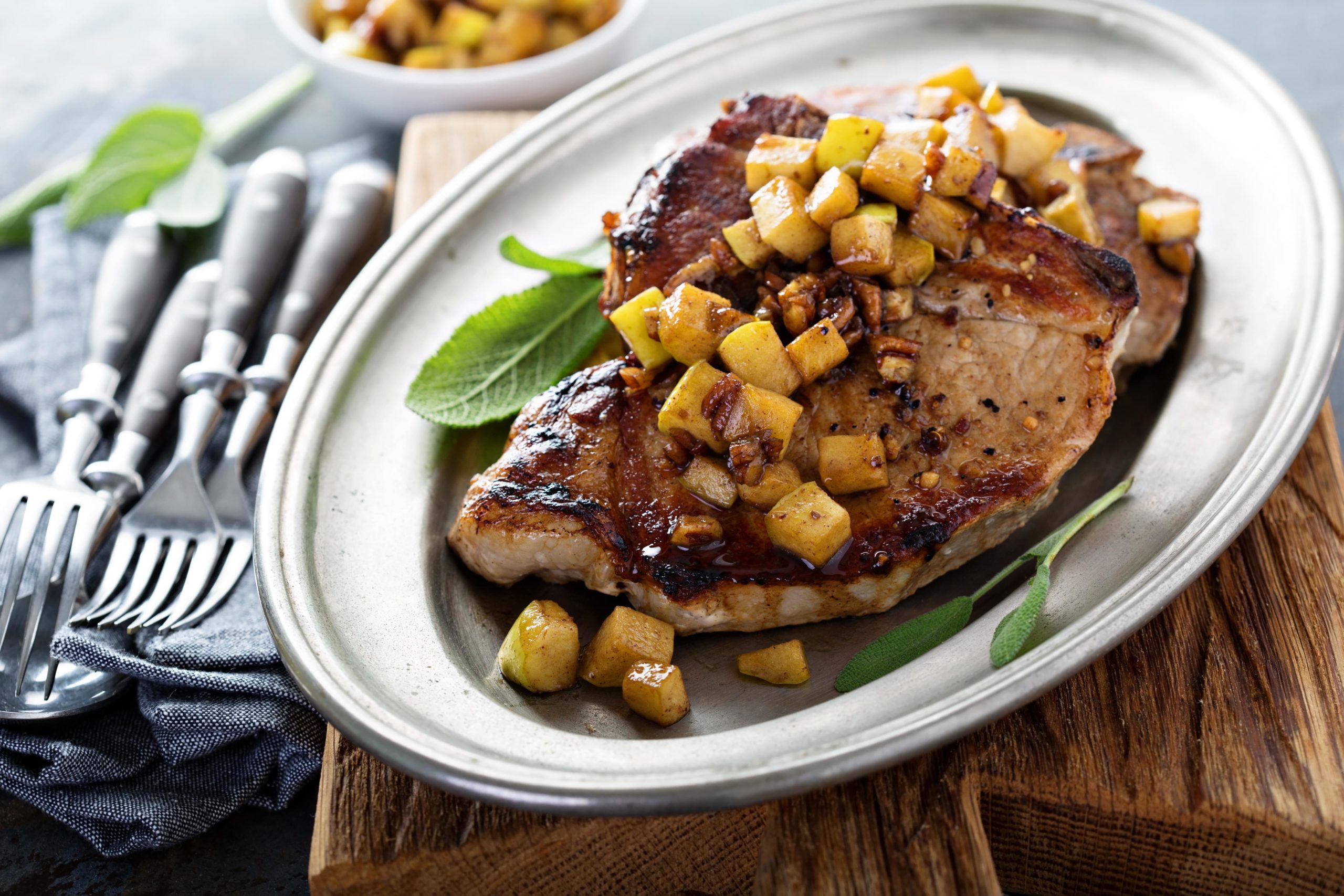 Walnut Crusted Pork Chops Ketogenic Diet Resource