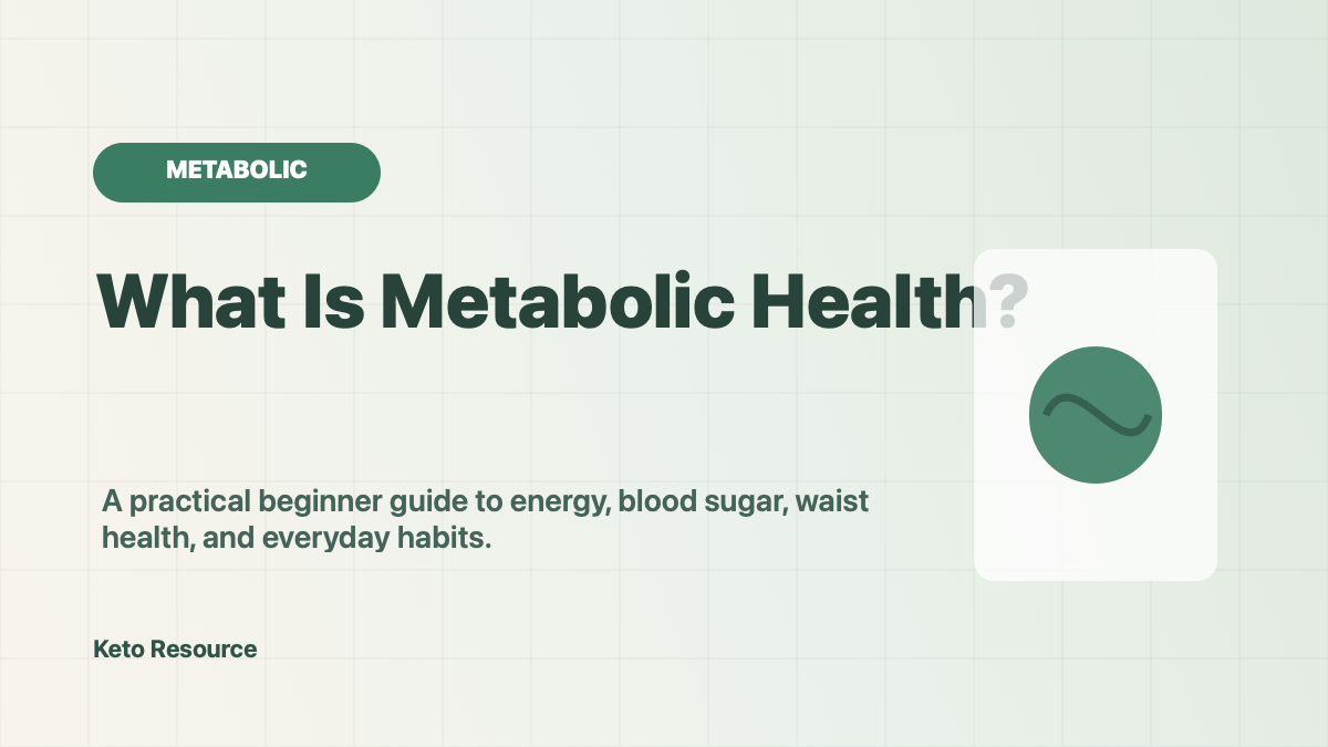 Metabolic flexibility guide with protein, carbs, movement, and recovery habits