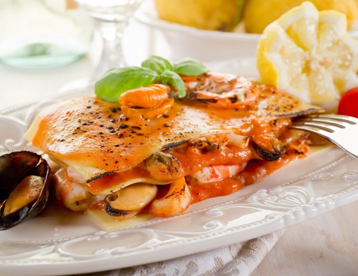 fish lasagne- lasagne di pesce