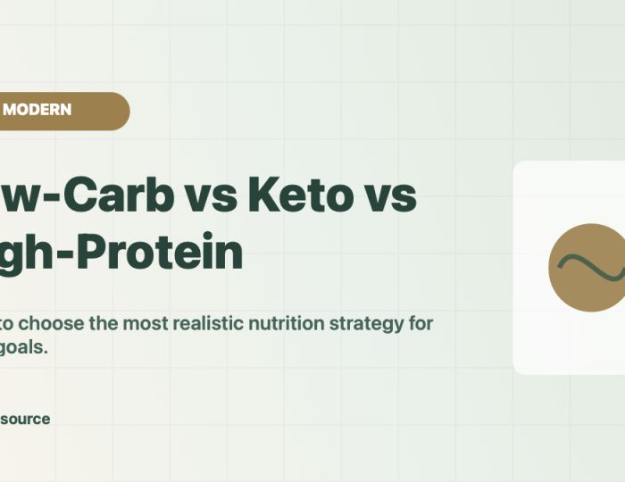 Low-carb vs keto comparison guide with high-protein eating for realistic nutrition choices